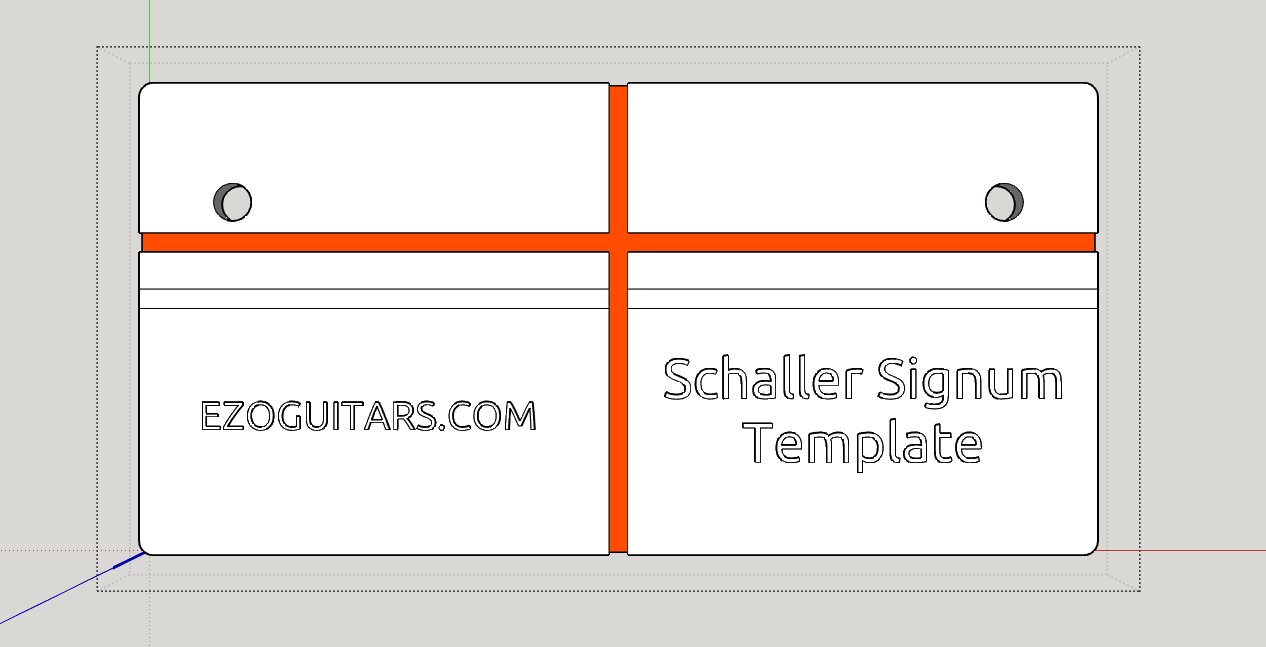 EZO Schaller Signum Bridge Drill Guide / Installation Template